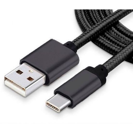 CABO CELULAR USB TIPO C TURBO 1 METRO PRETO