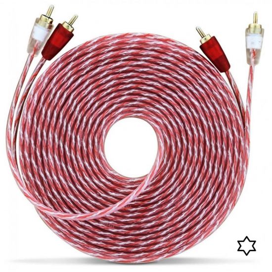 CABO MODULO 2RCA+2RCA 5,00 MTS BRONZE STETSOM