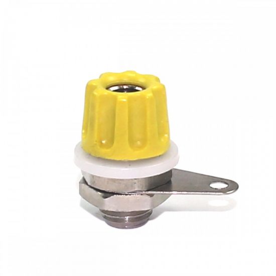 BORNE BANANA BO-58  AMARELO 4MM FUSIBRAS