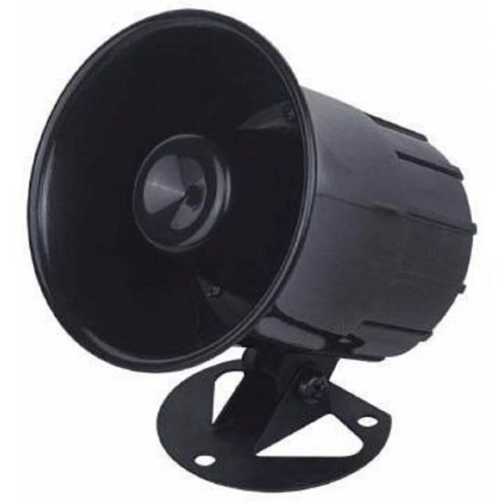 SIRENE ELETRONICA HS103 20 W PRETA  6 TONS