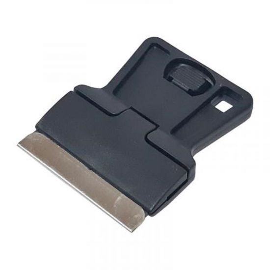RASPADOR MINI RATINHO DE PLASTICO PRETO COM LAMINA