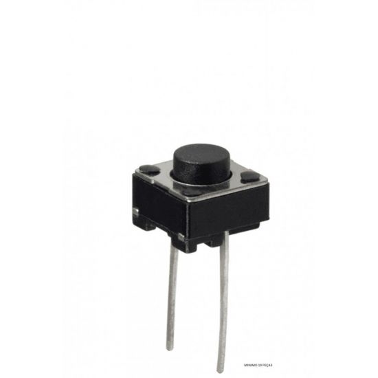 CHAVE TOQUE 6X6X4,3MM 2T 180º QUADRADO KFC-A06-6X6X4,3 ($$$50)  CHAVE TACTIL