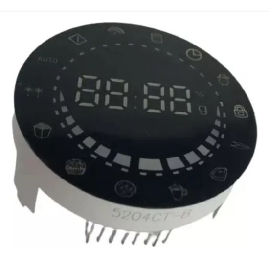 DISPLAY PARA FORNO MICROONDAS PHILCO PME31 Display Redondo Led Azul Microondas Philco Pme31 ( PREVISÃO 28/02/2026)