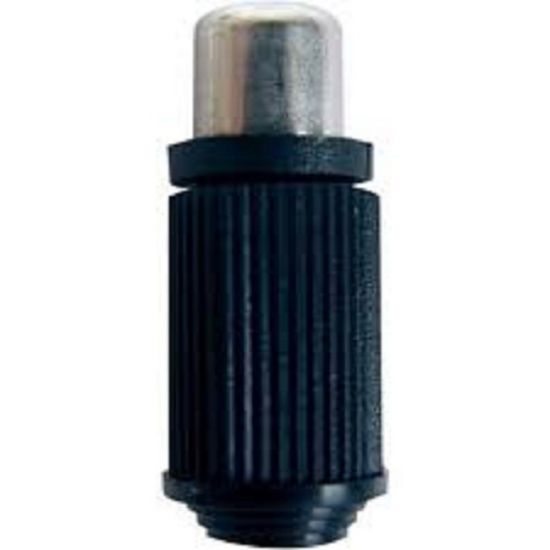 PLUG RCA FEMEA C/CAPA PRETO EMETAL