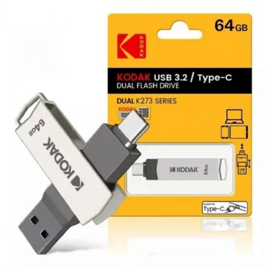 PEN DRIVE 64GB TIPO C E USB 3.2 KODAK