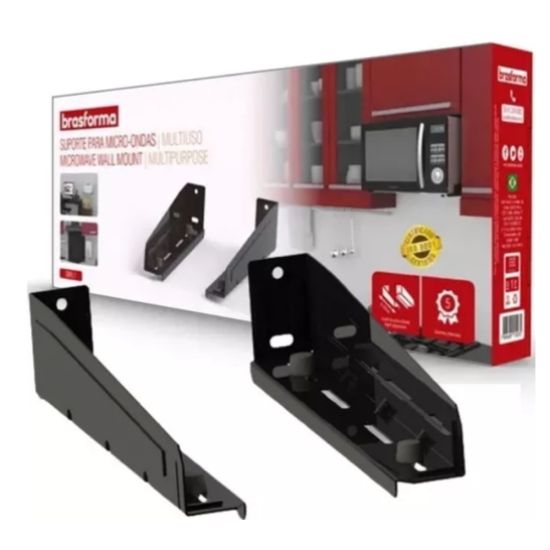 SUPORTE FORNO MICROONDAS SBR5.1 PRETO BRASFORMA