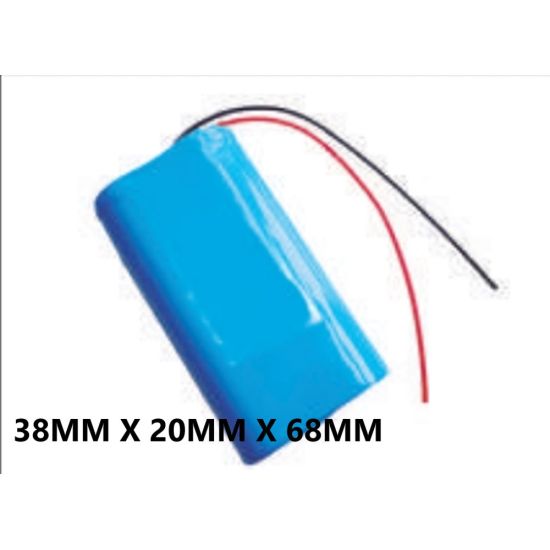 BATERIA  7,4V 2000MAH LI-ION 38MM X 20MM X 68MM UTILIZADO EM SAT LINK , DRONES , CARRINHOS DE BRINQUEDOS ETC