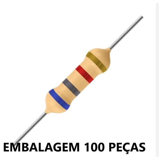RESISTOR   1/4W     6K8 EMB C/100