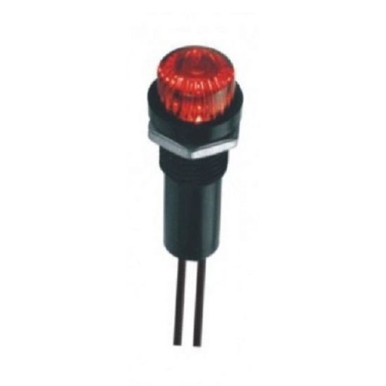 LAMPADA SINALISADORA OLHO BOI 110V  VERMELHO