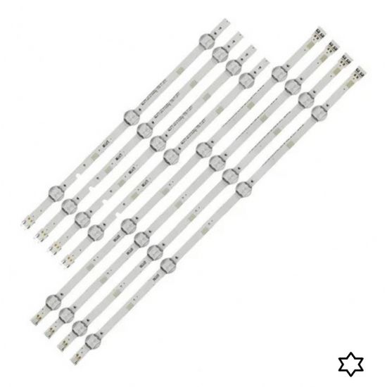 KIT 8 BARRAS LED TV SAMSUNG  UN43J5200AG UN43J5290 UN43J5000