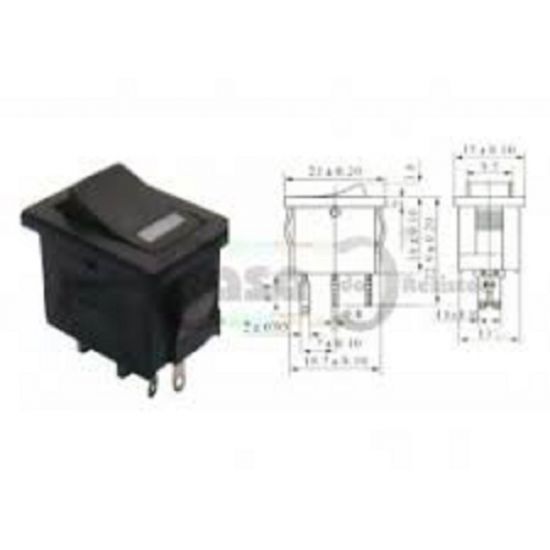 CHAVE GANGORRA PQ 4T C/NEON CENTRAL P/12V KCD1-105N
