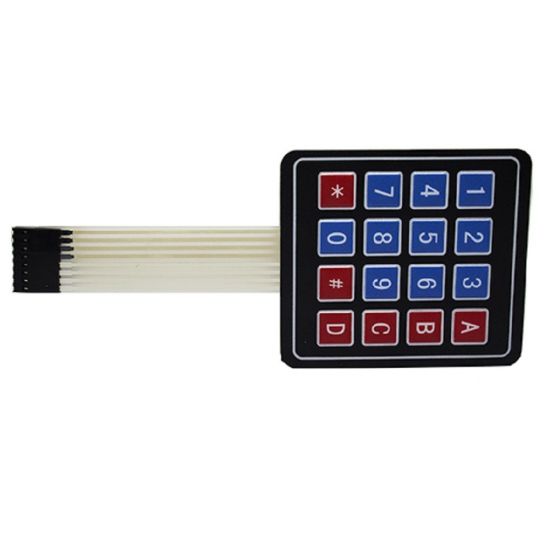 TECLADO MEMBRANA MATRICIAL 4X4 16 TECLAS ARDUINO