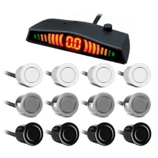 SENSOR ESTACIONAMENTO 4 PONTOS PRATA TAYTECH