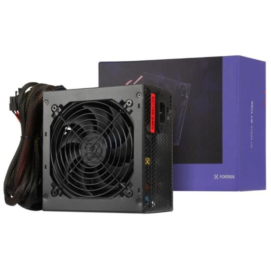 Fonte Gamer ATX Fortrek Black Hawk 400W 80 Plus White PFC Ativo 110 / 220 automatico não possoi cabo de energia