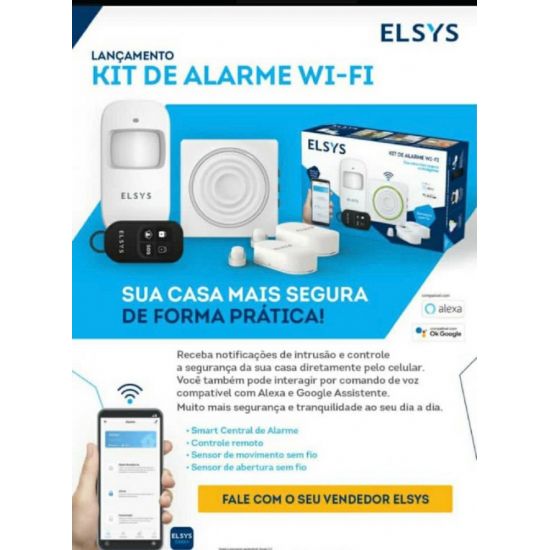 KIT ALARME WIFI SEM FIO ELSYS ESA KW-1080