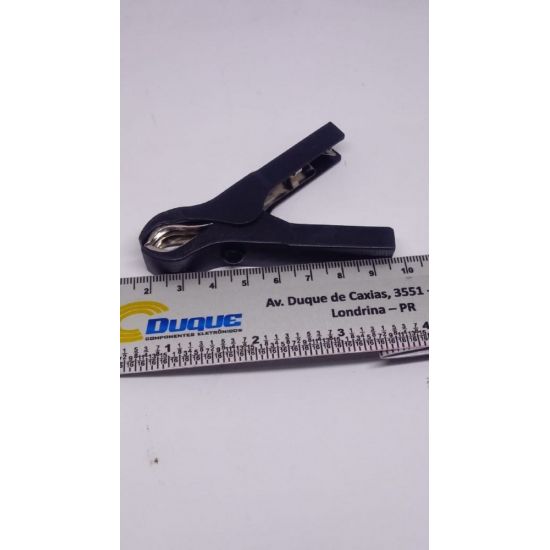 GARRA BATERIA ISOLADA PRETA 8 CM