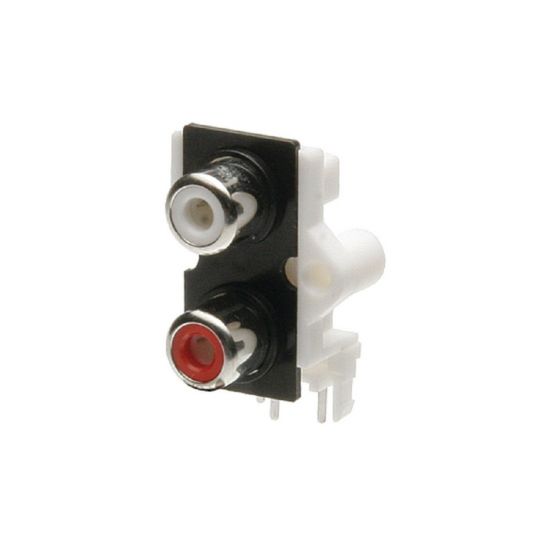 BORNE JACK RCA P/ PLACA C/2 VM/BR RCA209