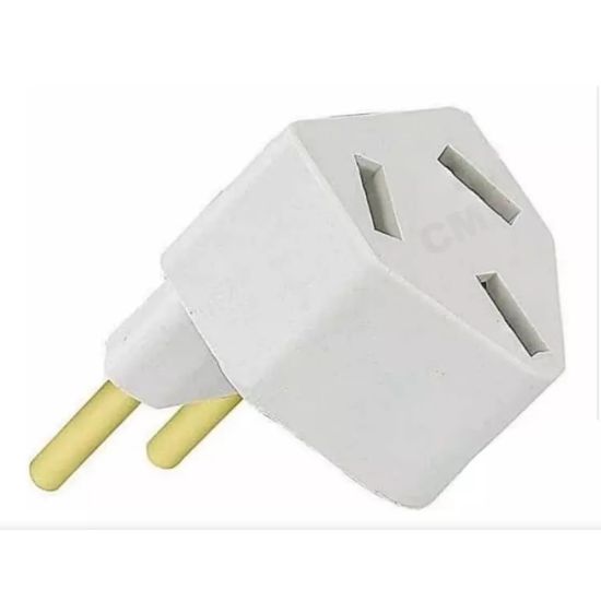 PINO ADAPTADOR 2P 10A BRANCO PADRAO ARGENTINO DPT PINO ADAPTADOR TRIFASICO PINO AR CONDICIONADO