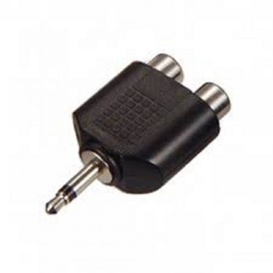 PLUG ADAPTADOR 2 JACK RCA X 1 P2 MONO