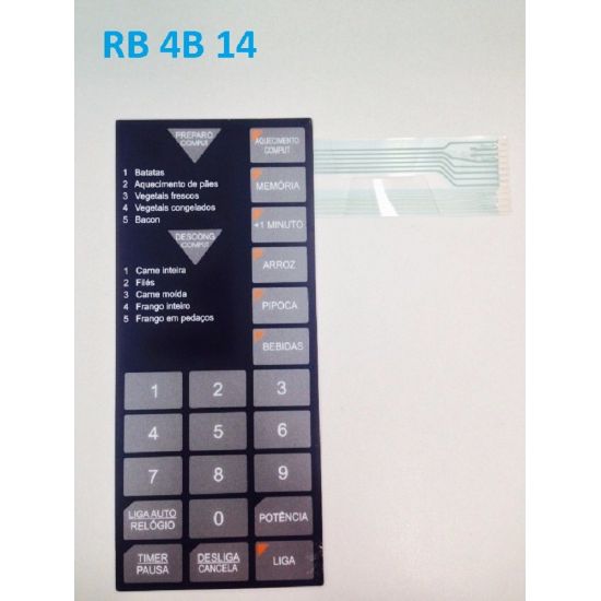 MEMBRANA SHARP RB 4 B 14B PRETA (ALTURA 19,7CM)