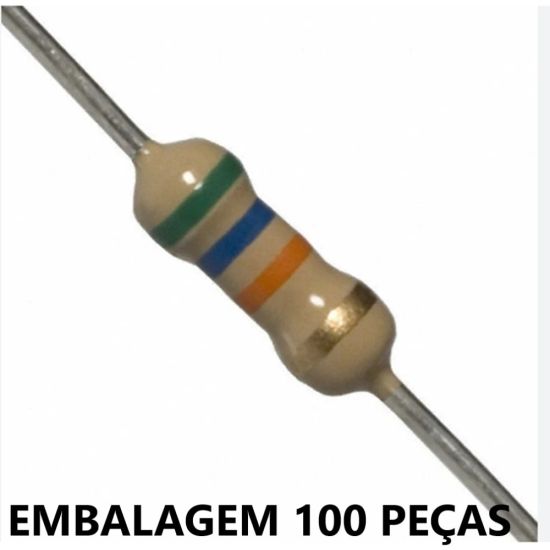 RESISTOR   1/4W    56K EMB C/100