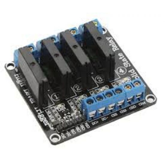 MODULO RELE 4 CANAIS ESTADO SOLIDO SSR 5V