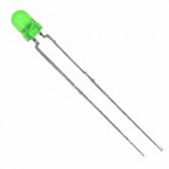 LED  3MM VERDE DIFUSO ( COMUM )
