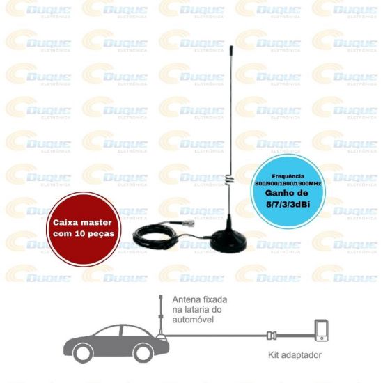 ANTENA CELULAR MOVEL QUADRIBAND CM-907 AQUARIO