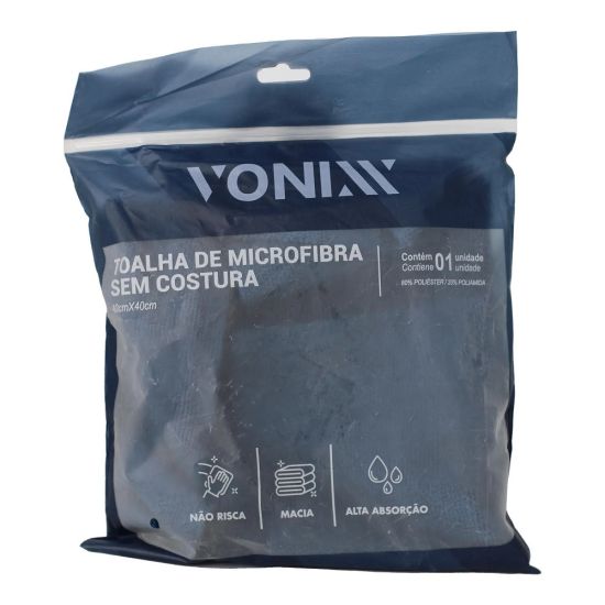 TOALHA MICROFIBRA SEM COSTURA 40X40 VONIXX