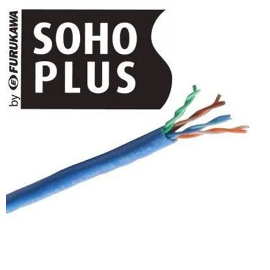 CABO REDE CAT5 CMX AZ / CZ FURUKAWA SOHOPLUS ROLO 100 METROS