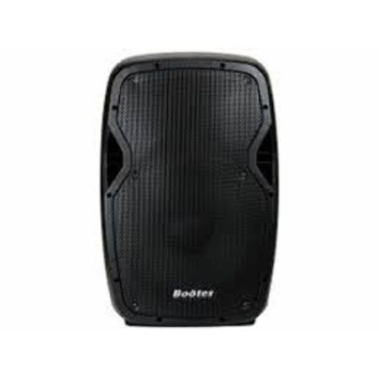 CAIXA ATIVA BOOTES BDA1500X 300W RMS CONEXÃO SEM FIO ENTRE DUAS CAIXAS / FM / ENTRADA P10 E XLR FAL15+DRIVER TITANIUM
