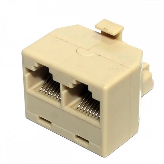 ADAPTADOR T MACHO 2XRJ11 FEMEA X 1RJ11 MACHO