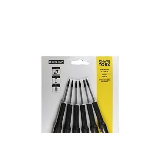CHAVE TORX C/6 PECAS P/ CELULAR