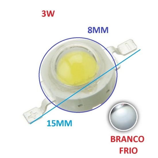 LED 3W BRANCO FRIO