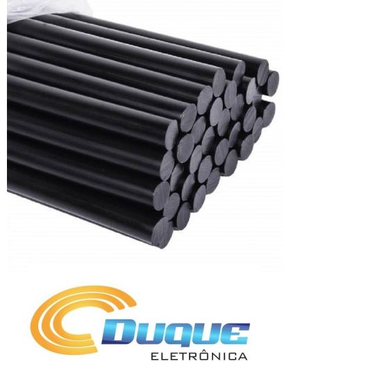 COLA QUENTE BASTAO SILICONE 11,2MMX30CM PRETA 1KG