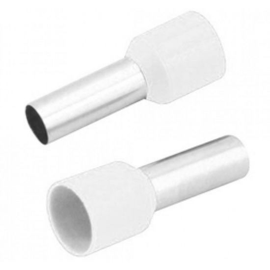 TERMINAL TUBULAR SIMPLES BRANCO 0,5 MM