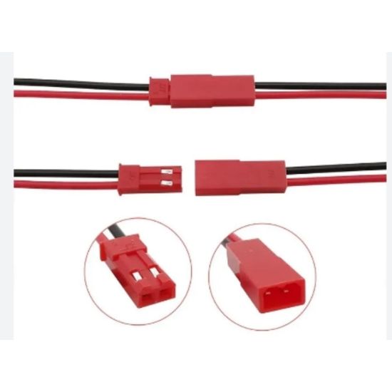 CONECTOR MACHO E FEMEA FLEXIVEL - AEROMODELISMO