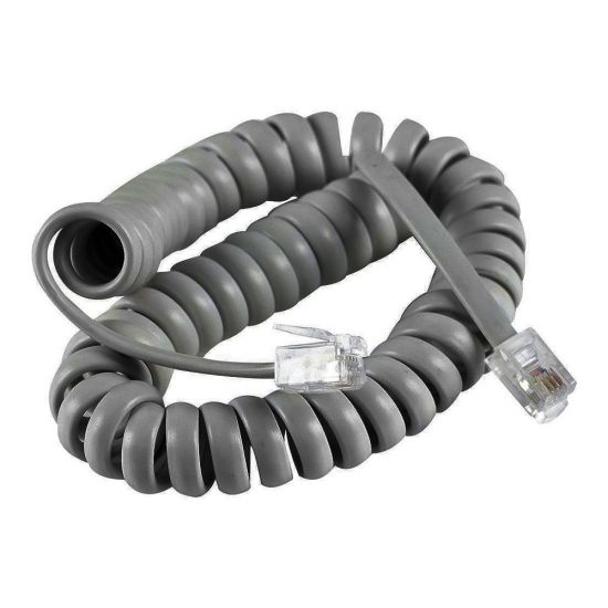 CABO DE TELEFONE ESPIRAL RJ11 + RJ11 2M PRETO