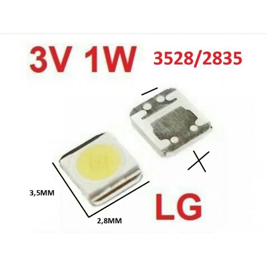 LED SMD 3V 1W LG E SAMSUNG 3528 / 2835