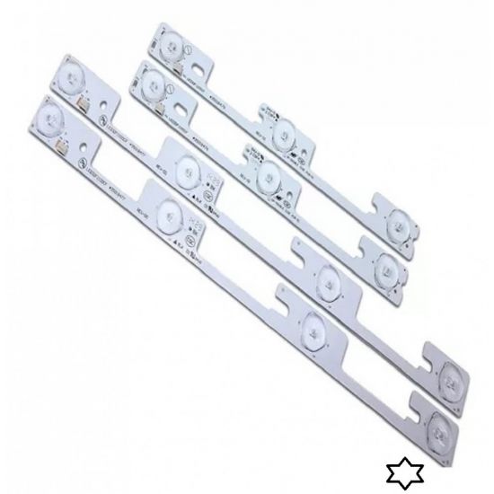 KIT 4 BARRAS SEMP/PHILCO/TOSHIBA 32L2400 DL3244 DL3253 32L1500