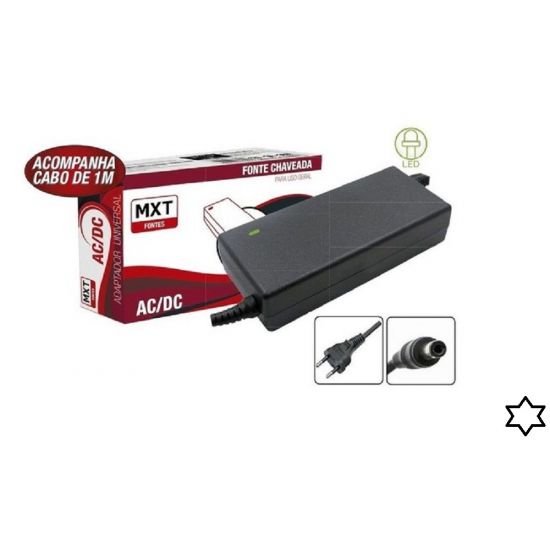 FONTE 12V   5A CHAVEADA PLASTICA MXT