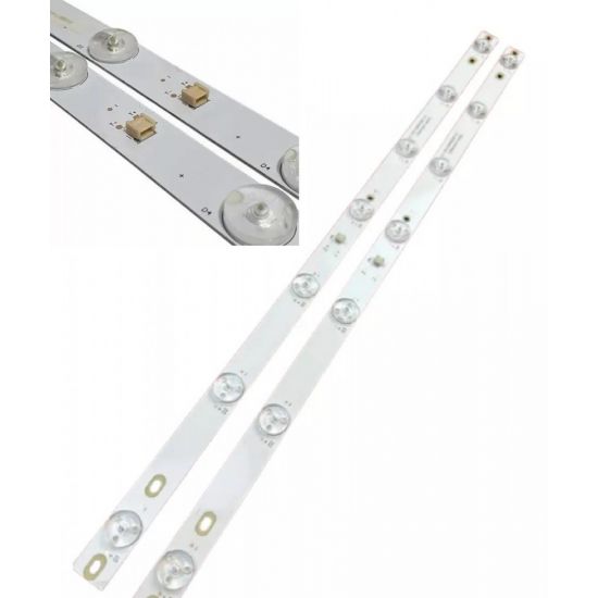 KIT 2 BARRAS PHILCO PTV24N91SA PTV32E21 VERSAO 7 LEDS