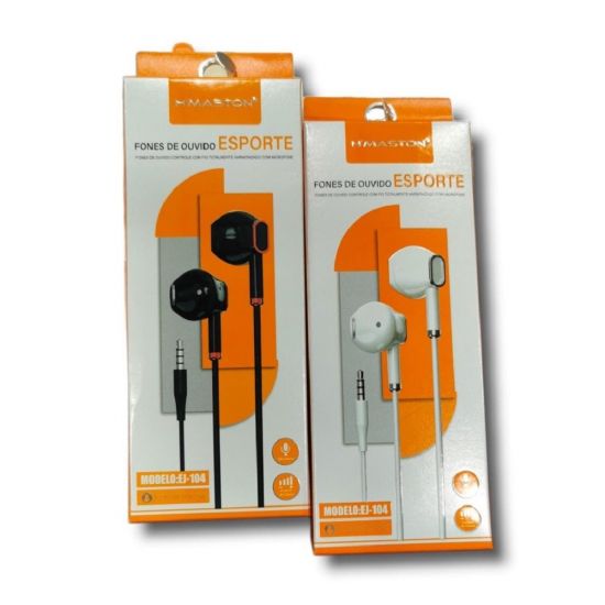 FONE DE OUVIDO P2 HMASTON EJ-104 BRANCO