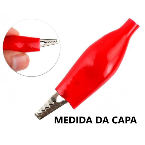 GARRA JACARE MEDIA COM CAPA 3,6 CM - VM TAMANHO DA CAPA