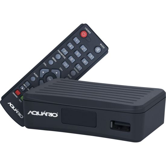 CONVERSOR DIGITAL TERRESTRE DTV4000S AQUARIO RECEPTOR CONVERSOR E GRAVADOR FULL HD SEM BOTOES E SEM CABO HDMI