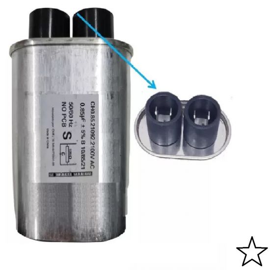 CAPACITOR MICROONDAS 0,85uF x  2100V TERM ESTREITO ($$$10)