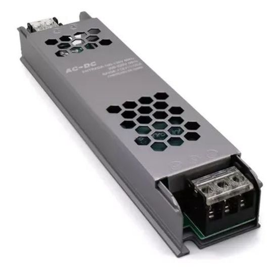 FONTE CHAVEADA 24V 5A  SLIM C14CM X L5CM X A 2,3 CM