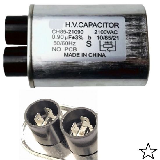 CAPACITOR MICROONDAS 0.90uF  3 TERMINAIS ESTREITO