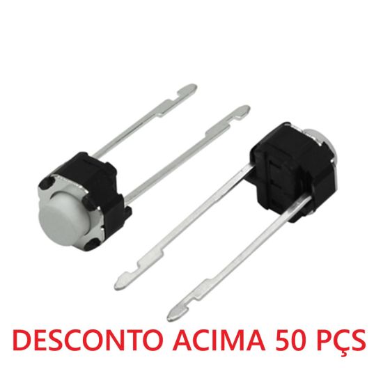 CHAVE TOQUE 2T 180º 5,0MM P/ MICRO SYSTEM  ($$$050 ) CHAVE TACTIL 2 TERMINAIS REDONDA