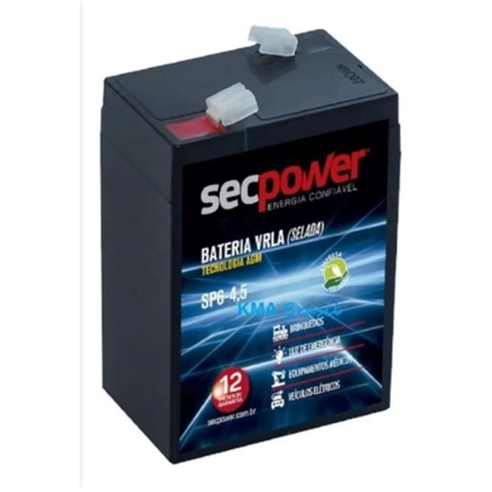 BATERIA SELADA 6V 2,8A  VRLA AGM6 SECPOWER